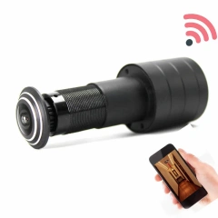 Geniuspy Home Security 1080P Wifi Door Eye Hole Mini Peephole IP P2P Motion Detection Video V380 Camera With Micro TF Card Slot