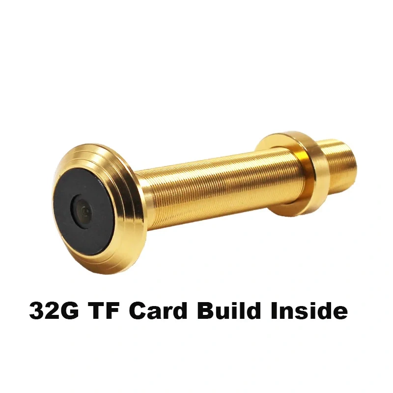 V380 Pro Gold Sliver 1080P 2MP TF Card Build IR Audio Door Eye Hole Wide Angle IP Mini Peephole Wifi Wireless Door Camera P2P