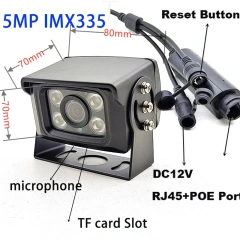 Camhi Waterproof Outdoor Security 4K 8MP 1080P POE WIFI IP Camera SD Card Audio IR CUT ONVIF CCTV Surveillance For Car Fleet