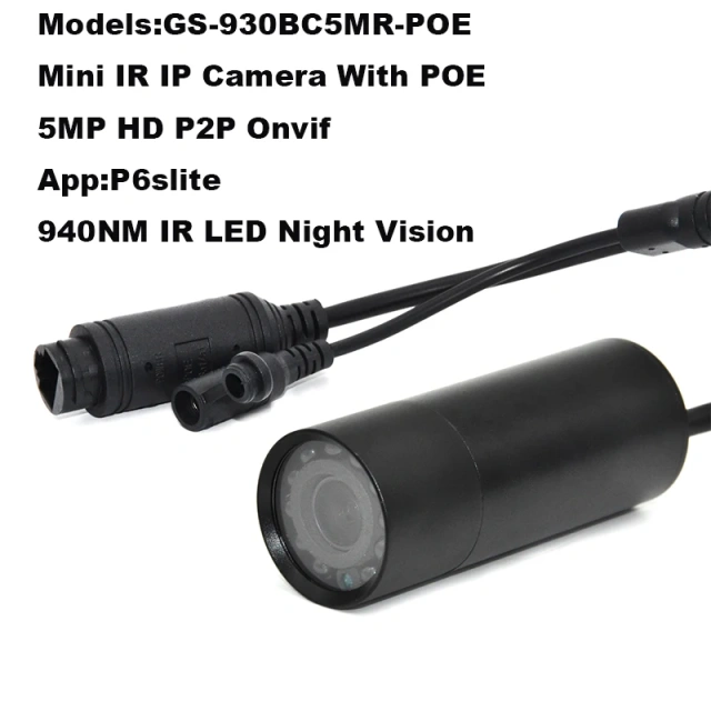 940nm IR 5MP 4MP 2MP POE Lux POE Waterproof Surveillance Network Onvif P2P Web Micro Bullet Mini IP Camera Mines Industry Use