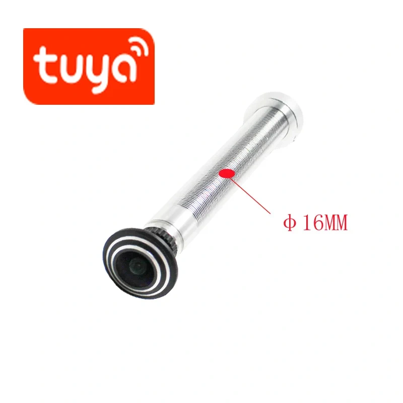 5G  2.4G WIFI 16MM Tuya Wifi Door Eye Camera Mini Peephole Door WifI IP Camera 1.66MM Wide Angle FishEye Audio TF Card Slot