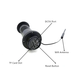 Geniuspy V380 Door Eye Hole Security 2mp HD 2.1mm Lens Wide Angle FishEye CCTV Network Mini Peephole WifI Camera P2P TF Card