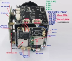 4G Lte Wireless Wifi AP 5MP 240X ZOOM humanoid IMX335 IP Camera Board Wireless AP DV Recorder Support  4G SIM Card