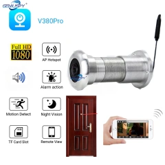 Door Eye Security 1080P HD 1.44mm Lens Wide Angle Fisheye Infrared Night Vision 940Nm Network Mini Peephole WifI Camera On vif