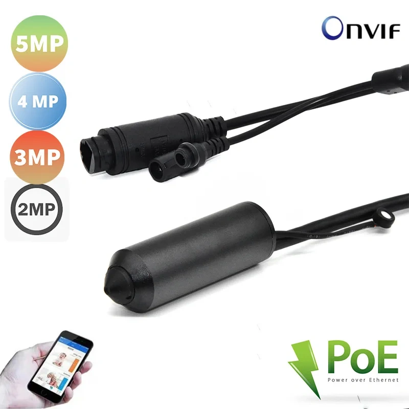 P6slite 5MP 4MP Industrial Equipment HD POE IP Micro Bullet  Pin hole Mini Bullet Network IP Surveillance CCTV Camera Audio
