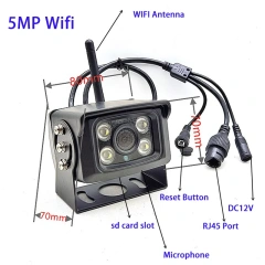 Camhi P2P Metal Shell 4K 8MP IMX415 5MP 2MP FHD 4G Wifi IP Camera Outdoor IP66 Car Fleet Bus Came Security CCTV Surveillance