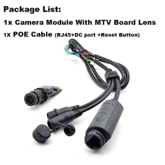 4MP T Board Bullet Mini IP Camera Module Pcb Security CCTV P2P RTSP On vif for Underwater Industry Pipeline Inspection1440P
