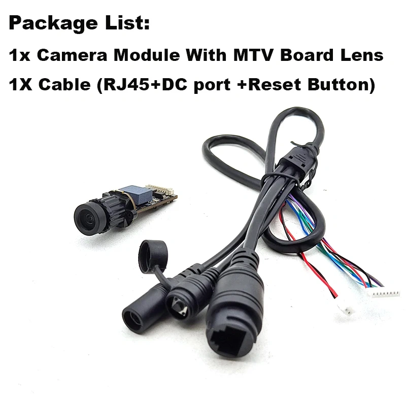 4MP T Board Bullet Mini IP Camera Module Pcb Security CCTV P2P RTSP On vif for Underwater Industry Pipeline Inspection1440P