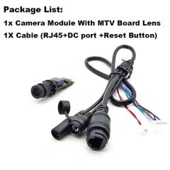 4MP T Board Bullet Mini IP Camera Module Pcb Security CCTV P2P RTSP On vif for Underwater Industry Pipeline Inspection1440P