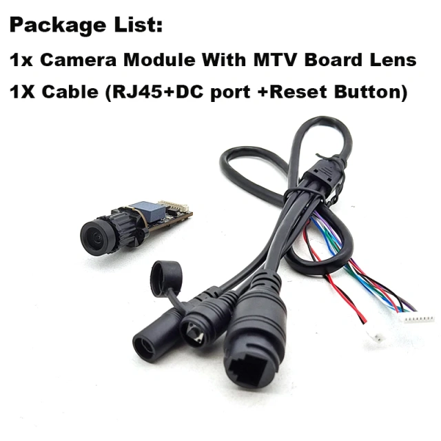 4MP T Board Bullet Mini IP Camera Module Pcb Security CCTV P2P RTSP On vif for Underwater Industry Pipeline Inspection1440P