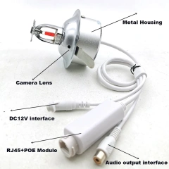 CCTV Security Ceiling 2MP IMX307 4MP 5MP IMX3 8MP 4K Audio Covert  Fire Sprinkler POE Mini ip camera H264 H265 P2P Xmeye ICSEE
