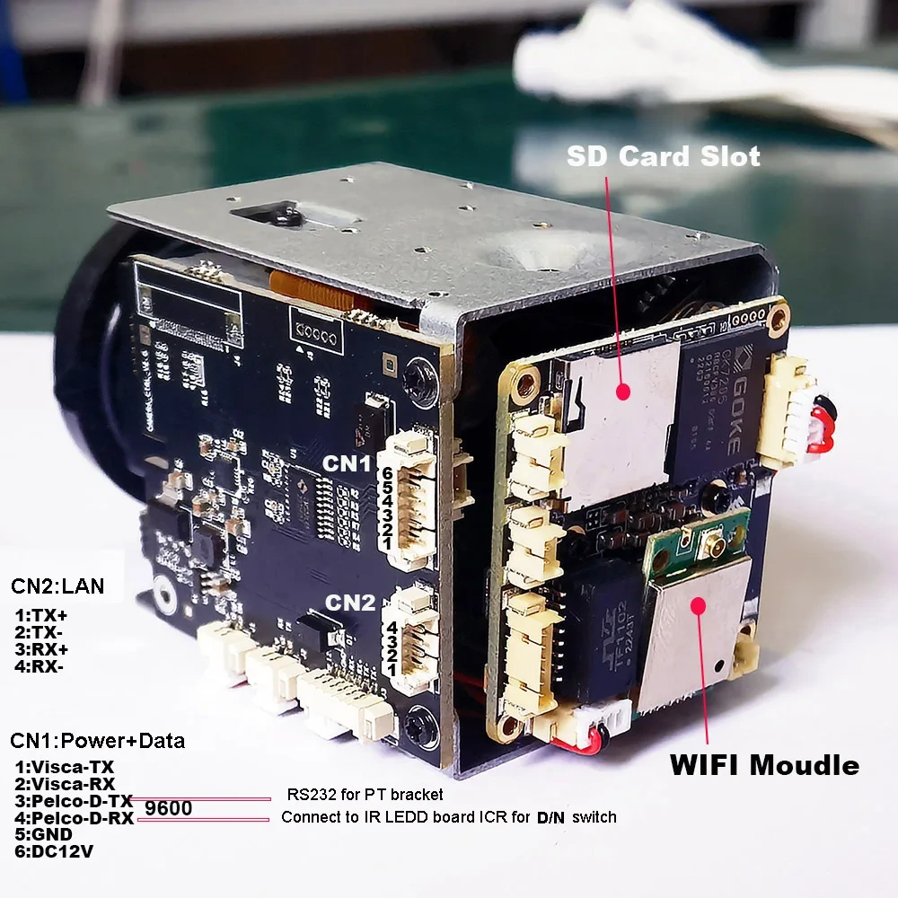CamHipro 240X ZOOM Wireless Wifi Humanoid IMX335 Starlight Wireless IP Camera DV Recorder Support SD Card Slot MIC Speaker