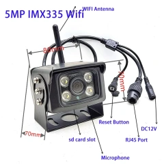 Camhi P2P Metal Shell 4K 8MP IMX415 5MP 2MP FHD 4G Wifi IP Camera Outdoor IP66 Car Fleet Bus Came Security CCTV Surveillance
