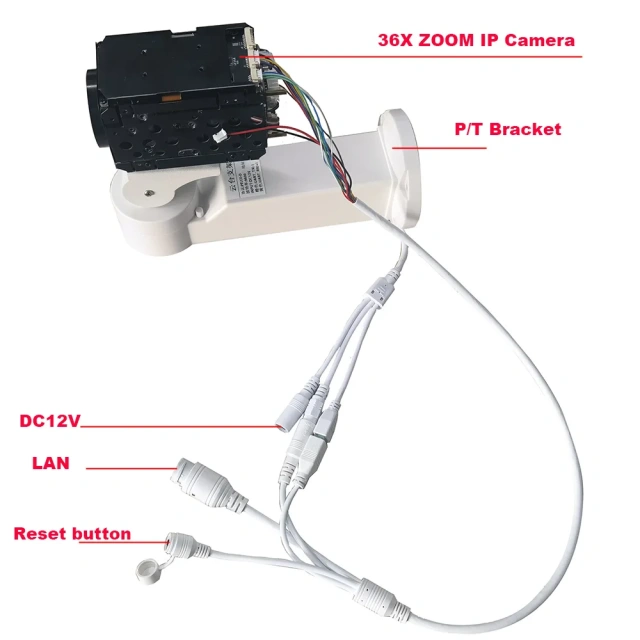 IMX415 4K 8MP 360X Optical Zoom PTZ IP Camera Board With Bracket auto IRIS Hikvision Protocol RTMP IVM4200 P2P ONVIF SD Slot