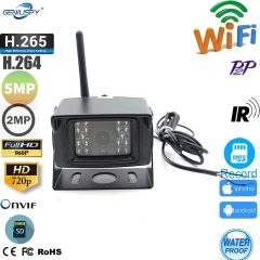 5MP 1080P 960P 720P  Wireless Wifi Outdoor Waterproof IP66 Rear View IP Camera Surveillance Network Camera P2P TF Card Slot