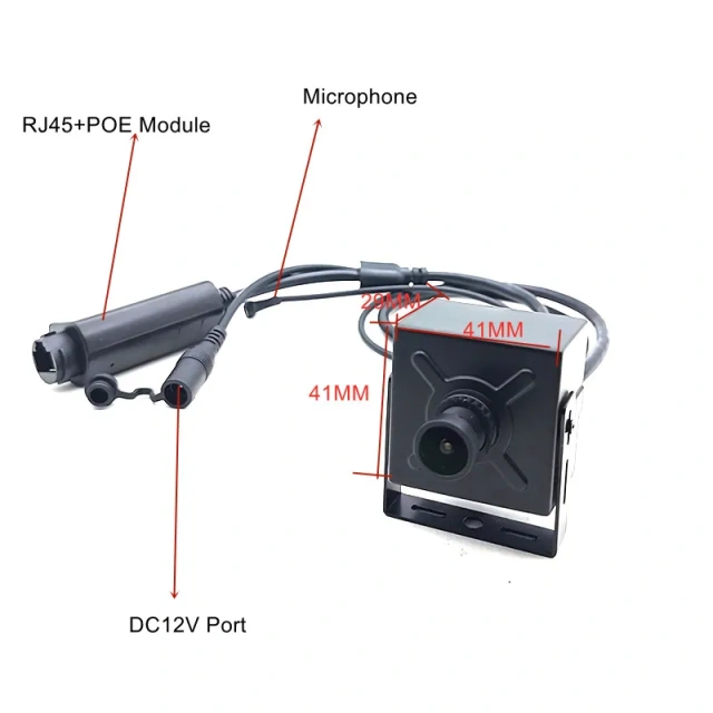 GeniusM12 Board Lens Indoor H.265 CCTV Video Audio Surveillance Kamera IMX415 Industrial Equipment POE Mini Box 8MP 4K IP Camera