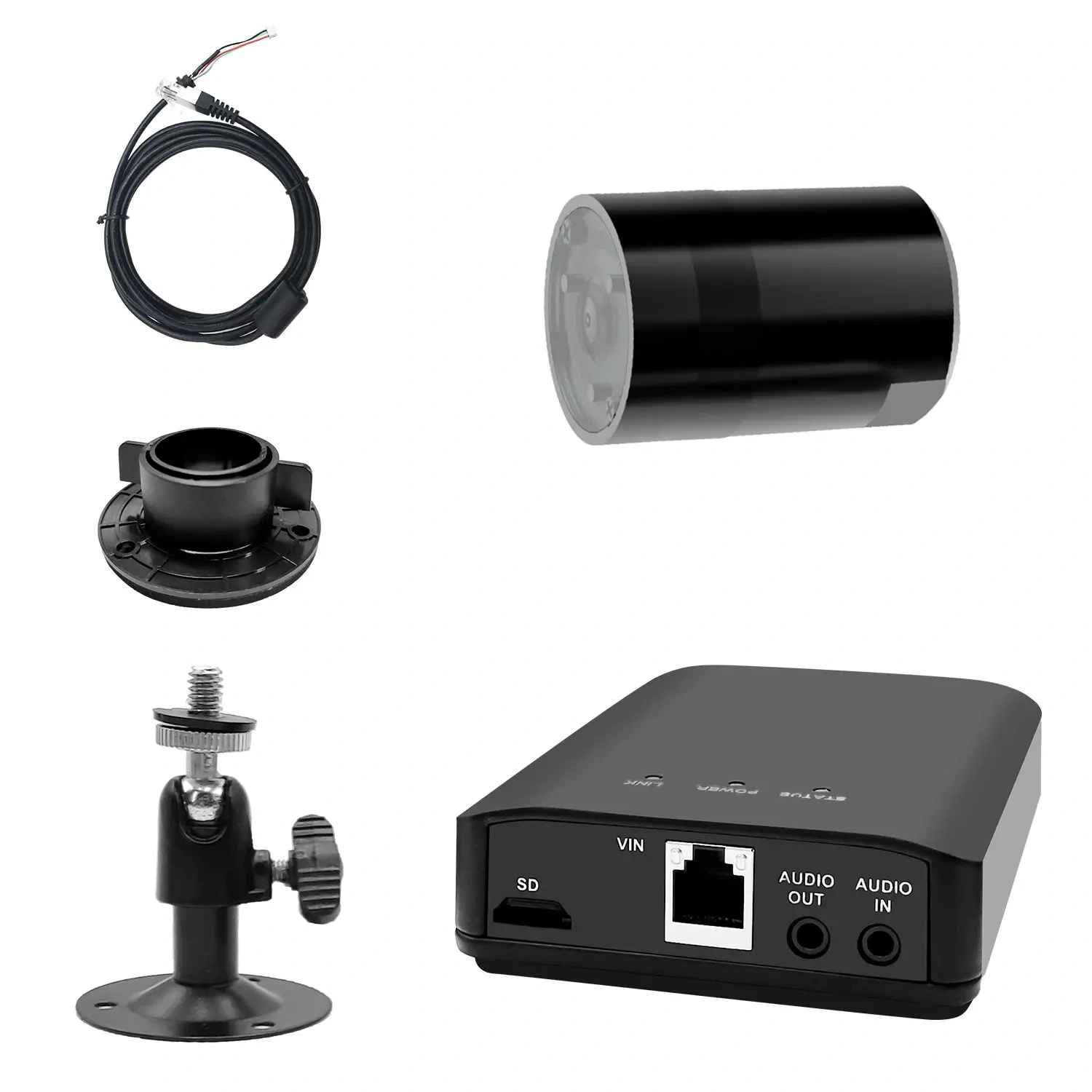H.265 IMX335 Starlight On Vif 4MP HD Mini Bullet POE Mini IP Camera Wifi Wireless RS485 Alarm Audio Input&Output for Project