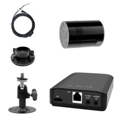 H.265 IMX335 Starlight On Vif 4MP HD Mini Bullet POE Mini IP Camera Wifi Wireless RS485 Alarm Audio Input&Output for Project