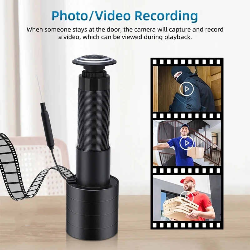 ICSEE 1080P Video Peephole Door Wifi Camera Motion Detection Door Viewer Video-eye Wireless Intercom Home Security Auto Record