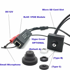 Geniuspy 1080P 4MP 5MP SD Card Slot Covert Hidden POE Mini IP Camera Video Audio Security CCTV Indoor Conceal Cam Camhi Camhipro