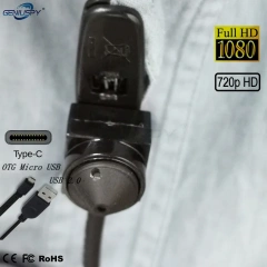 Manufacturer Micro 15*15mm 1080P 2MP 720P Portable UVC Mini USB Camera With Clip Microphone for Android ATM VENDING &Kios