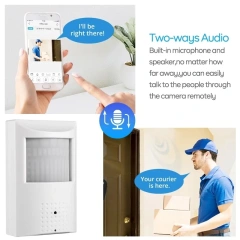 Camhipro 2MP 5MP Two Way Audio PIR POE Mini IR IP Camera CCTV Surveillance Invisible 940nm IR Led Video Security TF Card Slot