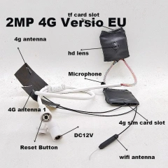 DC12V Camhi p2p 5MP imx335 2mp Starlight 4G SIM CARD Wifi Mini Wireless Camera 4G With Audio TF Card Slot Battery Optional