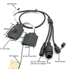 Mini 4G Wifi Pin hole Camera CCTV P2P Audio 3G 4G SIM Camera Module Chip Board 4G Wireless IP Camera P2P For Indoor Camhipro