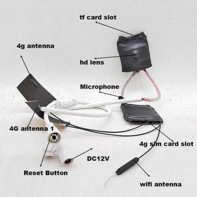 DC12V Camhi p2p 5MP imx335 2mp Starlight 4G SIM CARD Wifi Mini Wireless Camera 4G With Audio TF Card Slot Battery Optional