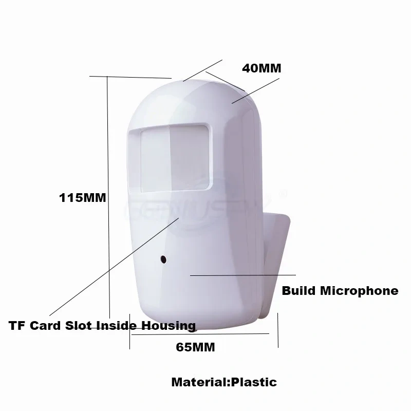 Camhi H.265 2MP 5MP PIR Style Wifi Mini IP Camera Wireless FTP RTSP Motion Detect Security 940nm IR Invisible Night Vision TF Card Mic