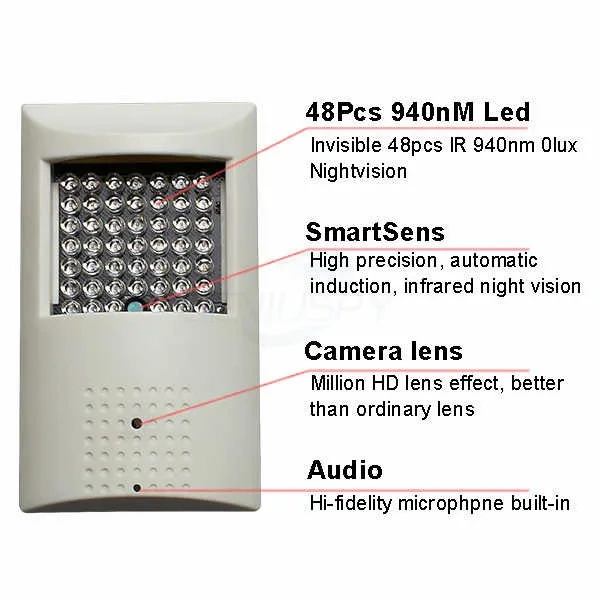 Geniuspy 4G SIM Card 2MP 5MP 2560x1920P Wireless Wifi IP Camera With IR-Cut Invisible 940nm IR LED 2 Way Audio TF Card Slot