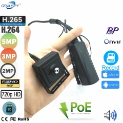 Geniuspy 1080P 4MP 5MP SD Card Slot Covert Hidden POE Mini IP Camera Video Audio Security CCTV Indoor Conceal Cam Camhi Camhipro