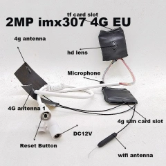 DC12V Camhi p2p 5MP imx335 2mp Starlight 4G SIM CARD Wifi Mini Wireless Camera 4G With Audio TF Card Slot Battery Optional