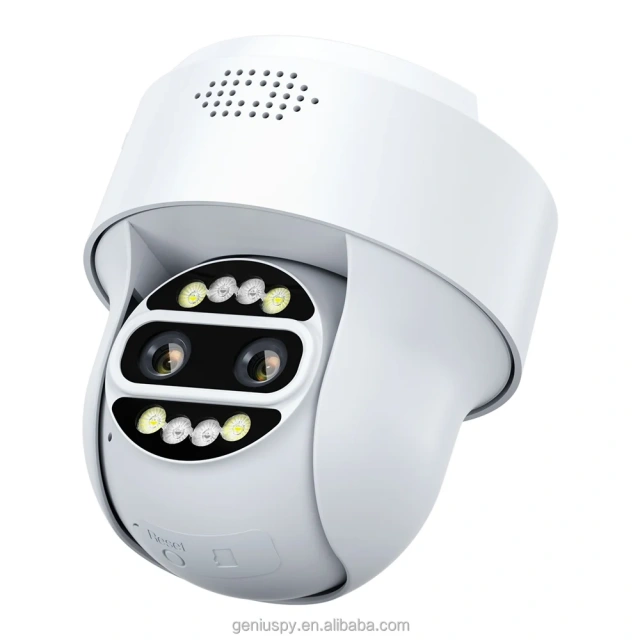 Humanoid Tracking Dual Lens Dome Wifi Outdoor Security 2MP 4MP Wireless or 4G sim card Ip Network Ptz Camera