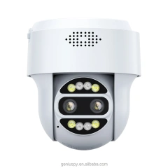 Humanoid Tracking Dual Lens Dome Wifi Outdoor Security 2MP 4MP Wireless or 4G sim card Ip Network Ptz Camera