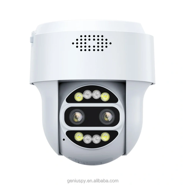 Humanoid Tracking Dual Lens Dome Wifi Outdoor Security 2MP 4MP Wireless or 4G sim card Ip Network Ptz Camera
