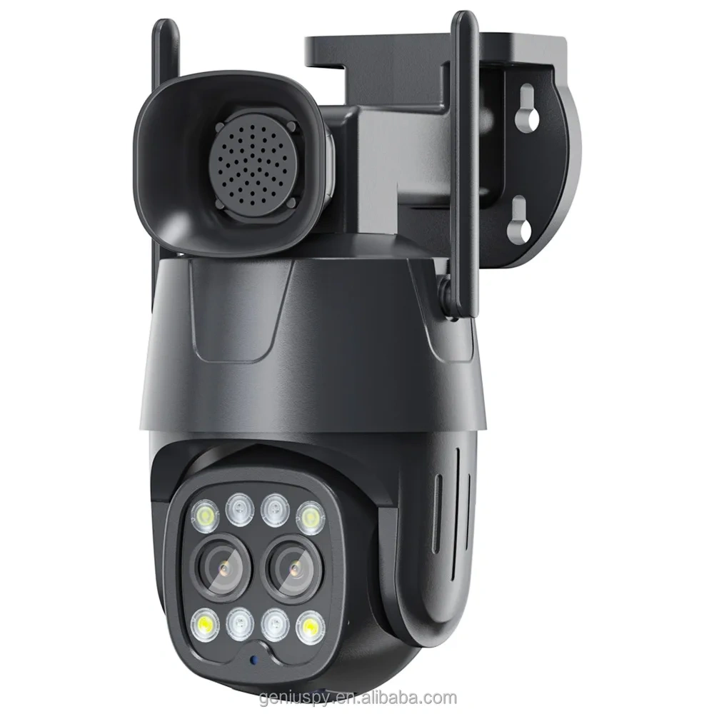 Camhipro Humanoid Tracking Ptz Two-Way Audio IR 4MP 2MP Wireless Wifi Outdoor 4g Sim Card Dual Lens Dome PTZ IP Security Camera