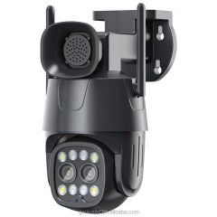 Camhipro Humanoid Tracking Ptz Two-Way Audio IR 4MP 2MP Wireless Wifi Outdoor 4g Sim Card Dual Lens Dome PTZ IP Security Camera