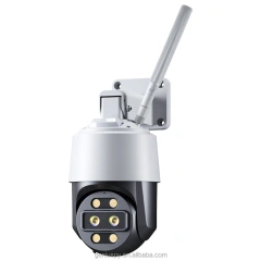 4K 8MP 5MP Outdoor Dual Lens 10x Zoom Surveillance Cctv Wifi 4G Lte IP Security Cam Network Ptz Dome Camera Night Vision TF Card