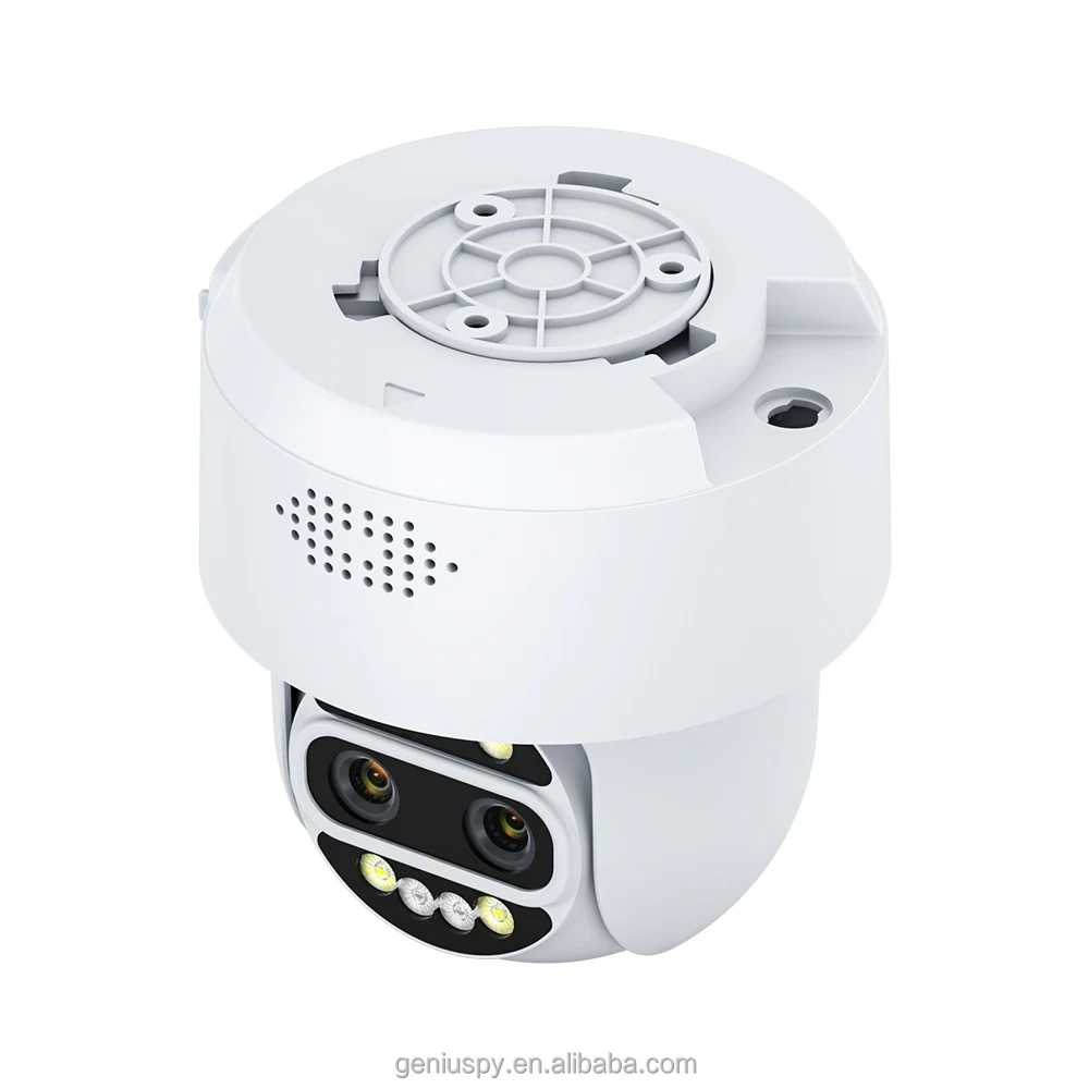 Humanoid Tracking Dual Lens Dome Wifi Outdoor Security 2MP 4MP Wireless or 4G sim card Ip Network Ptz Camera