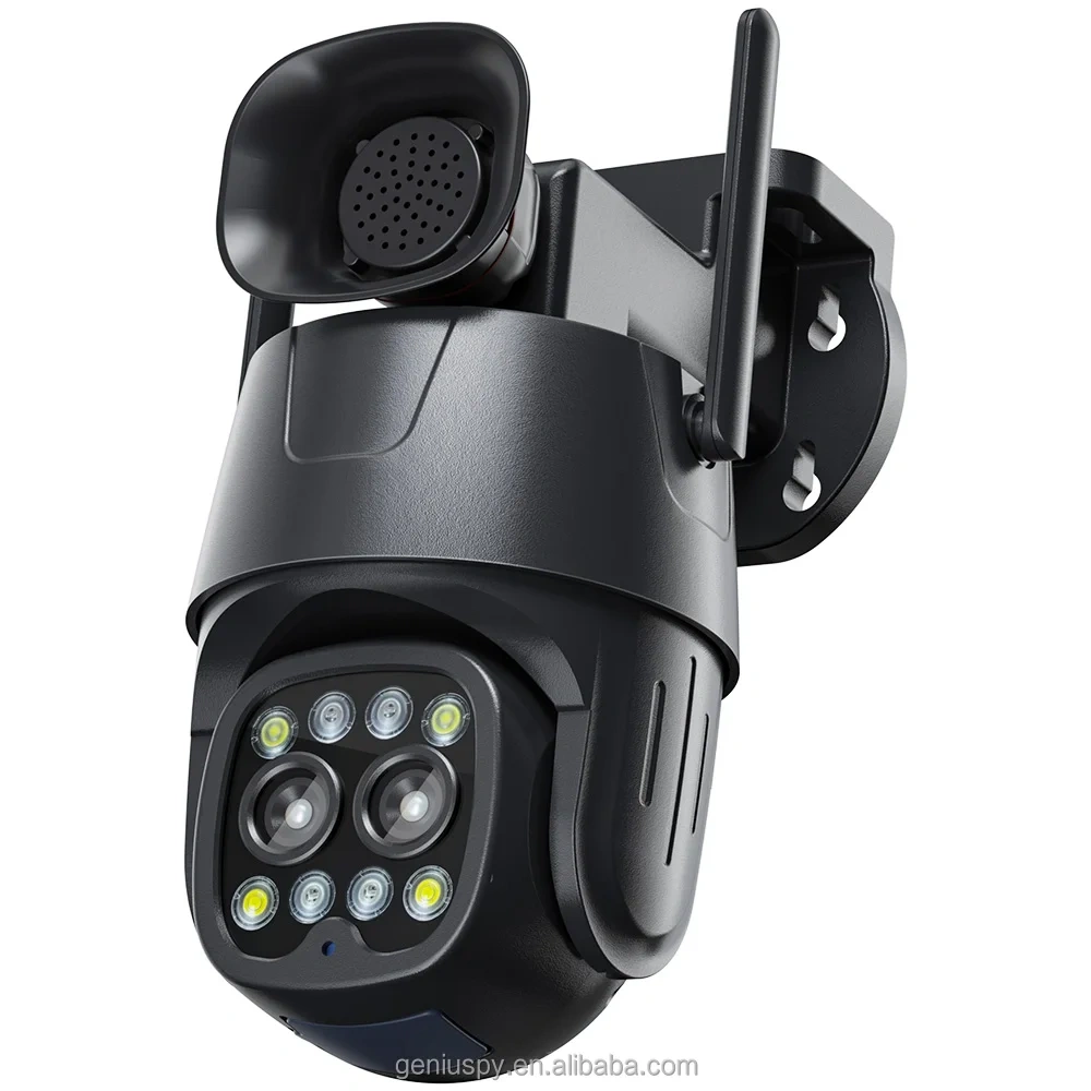 Camhipro Humanoid Tracking Ptz Two-Way Audio IR 4MP 2MP Wireless Wifi Outdoor 4g Sim Card Dual Lens Dome PTZ IP Security Camera