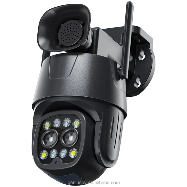 Camhipro Humanoid Tracking Ptz Two-Way Audio IR 4MP 2MP Wireless Wifi Outdoor 4g Sim Card Dual Lens Dome PTZ IP Security Camera