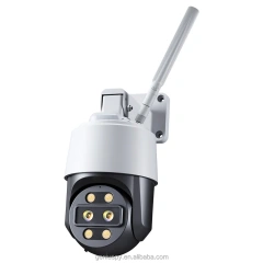 4K 8MP 5MP Outdoor Dual Lens 10x Zoom Surveillance Cctv Wifi 4G Lte IP Security Cam Network Ptz Dome Camera Night Vision TF Card