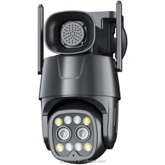Camhipro Humanoid Tracking Ptz Two-Way Audio IR 4MP 2MP Wireless Wifi Outdoor 4g Sim Card Dual Lens Dome PTZ IP Security Camera
