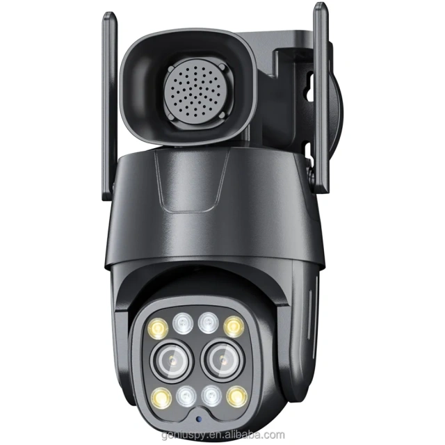 Camhipro Humanoid Tracking Ptz Two-Way Audio IR 4MP 2MP Wireless Wifi Outdoor 4g Sim Card Dual Lens Dome PTZ IP Security Camera