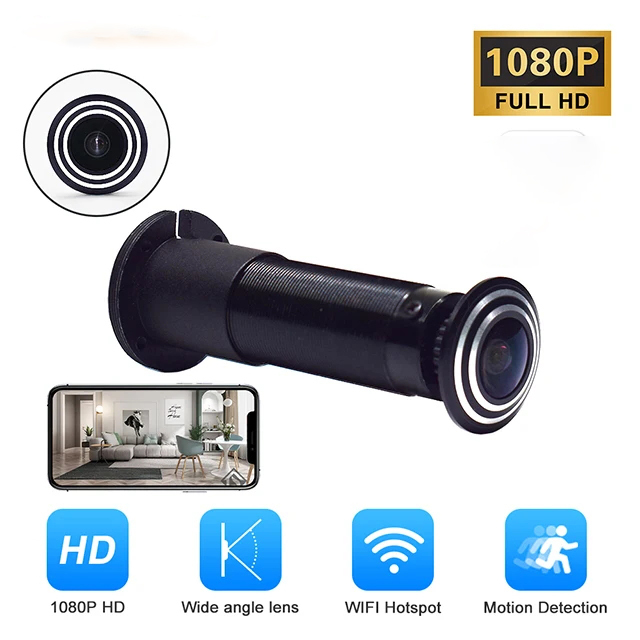 2MP 3MP HD Video Peephole Wifi Camera Motion Detection Door Viewer Video-eye Wireless Intercom Monitor for Home Security v380pro/ICSEE/TUYA APP optional