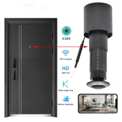 2MP 3MP HD Video Peephole Wifi Camera Motion Detection Door Viewer Video-eye Wireless Intercom Monitor for Home Security v380pro/ICSEE/TUYA APP optional
