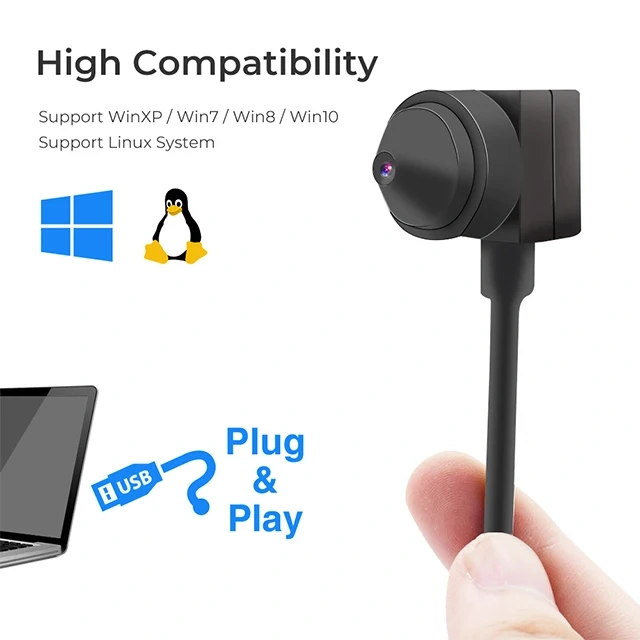 4MP 2MP 1080p Plug & Play Mini USB Camera Webcam Machine Cam for Laptop Compatibility With Microphone for Laptop Desktop Industry