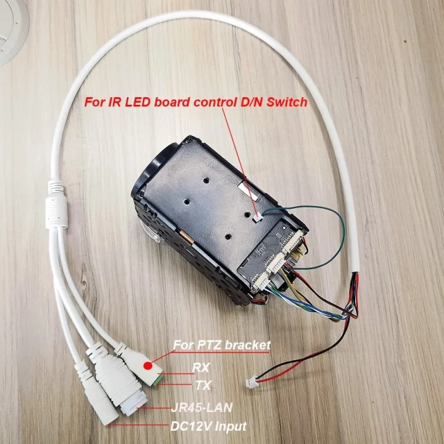 Camhi 4K 8MP IMX415 Dual WIFI 2.4G 5G 360X Optical Zoom IP Camera Board Auto IRIS P2P ON VIF SD Card Slot For Dome PTZ Housing