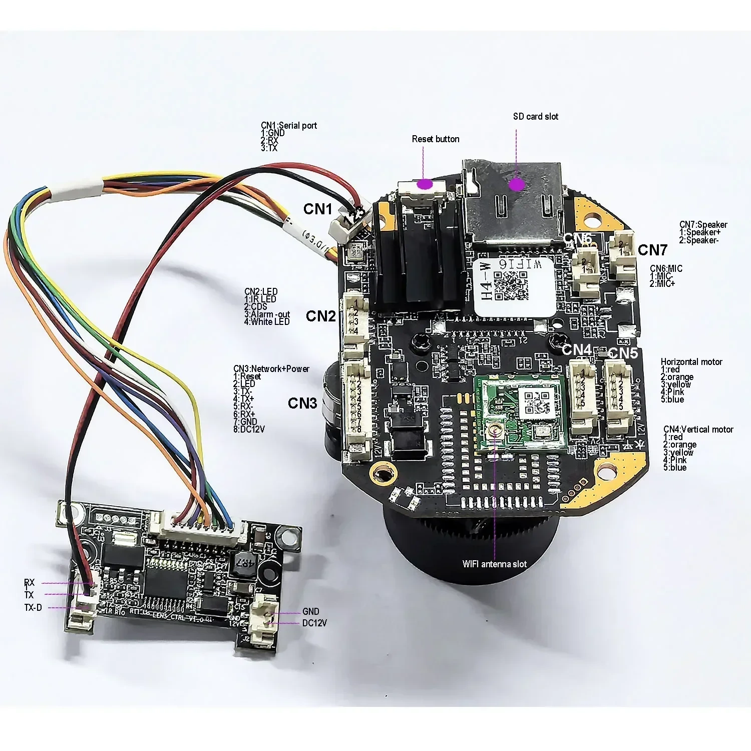 P6SLite Wifi 30X ZOOM 4MP 25fps Humanoid Car Shape Recognition IP Camera Module Surveillance Support Hik Protocol NVR